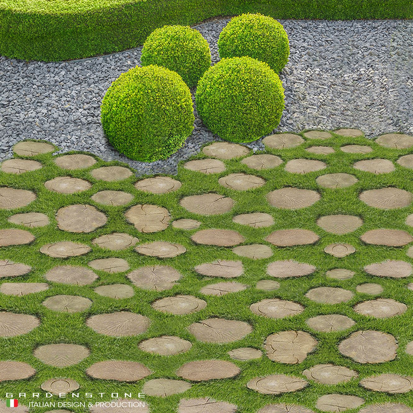POLISTONE - il tappeto di pietra  Idee vialetto giardino, Pavimentazione  da giardino, Idee giardino esterno